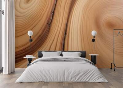 Natural wood grain texture with swirling patterns, vertical composition Wall mural