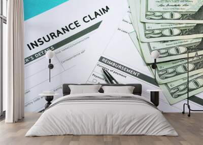 Insurance claim concept Wall mural