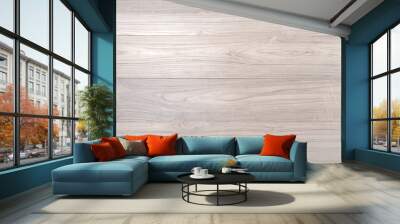 Light modern wood floor texture and background Wall mural