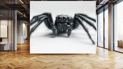 spider isolated on white Wall mural