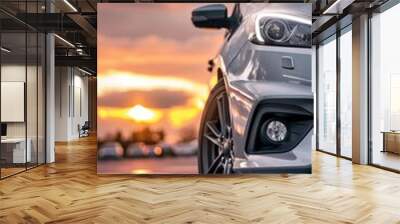 a professional photograph of a modern family car, Wall mural