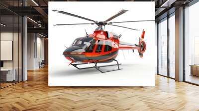 Helicopter Tour Tickets Tickets for a helicopter tour over Las Vegas and the Grand Canyon, showcasing breathtaking views, isolated on white background. Wall mural