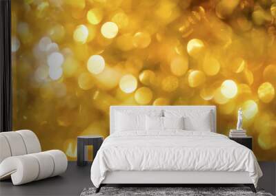 abstract background gold bokeh Wall mural