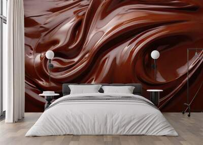 Close up of Sweet Chocolate Melting Wall mural