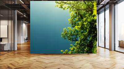 Eco Friendly Smart Office Building Promoting Sustainable Resource Management Concept with Copy Space Wall mural