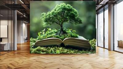 Enchanted Forest of Knowledge A Storybook Exploring Environmental Science and the Joy of Learning Wall mural