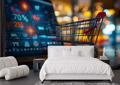 Experts Discuss the Future of E commerce Trends and Innovations for Online Businesses Wall mural