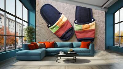 shoes on the floor Wall mural