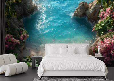 Detailed Colorful Summer Background Wall mural