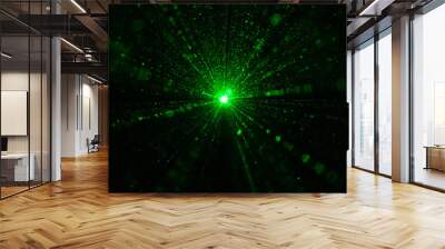 green led strobe lights Wall mural