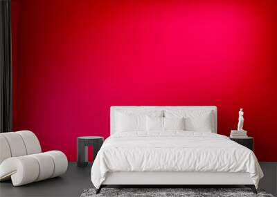 abstract red background with bubbles Wall mural