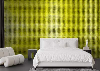 Gold carbon fiber background pattern. 3d rendering Wall mural