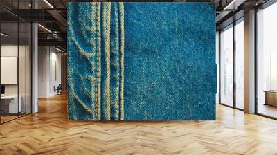 Denim texture background Wall mural