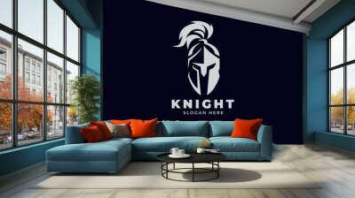  warrior sparta logo vector template. strong knight symbol Wall mural