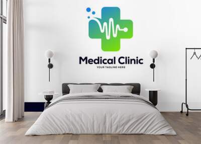 medical tech logo designs template, healthcare logo designs Wall mural