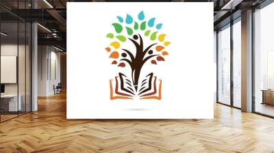 tree vector icon logo design elements Wall mural