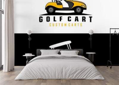 golf cart logo design vector Wall mural