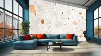 Cream Terrazzo Marble Texture Design Used To Be Home Interior Exterior Wallpaper Background Decoration Design : Generative AI Wall mural