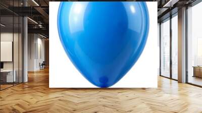 blue balloon isolated on white Wall mural