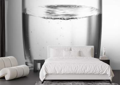 glass of water isolated on a transparent background Wall mural