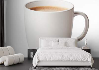 A white coffee mug isolated on a transparent background. Wall mural