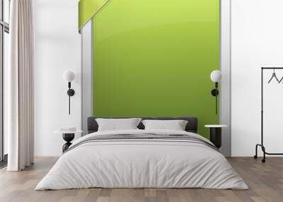 3D Tablet Verde Wall mural