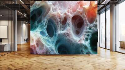 Abstract Fractal Art: A Journey Into the Microscopic World Wall mural