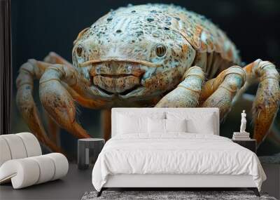 Close-Up of a Crab with Detailed Texture Wall mural