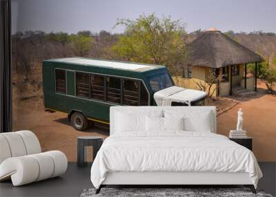 Big safari truck for an African road trip adventure Wall mural