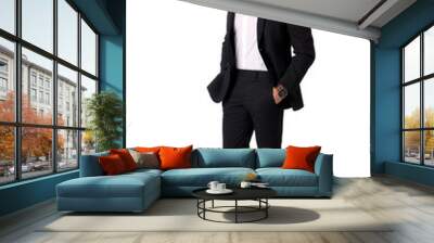 Full length shot of elegant young man with business suit Wall mural