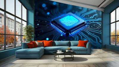 computer circuit board Wall mural