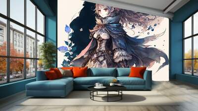 magic with anime girl Wall mural