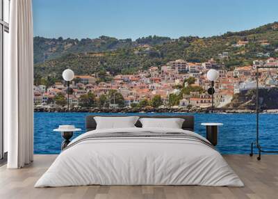 Skopelos town one of the Sporades Island in the Aegean Sea Wall mural