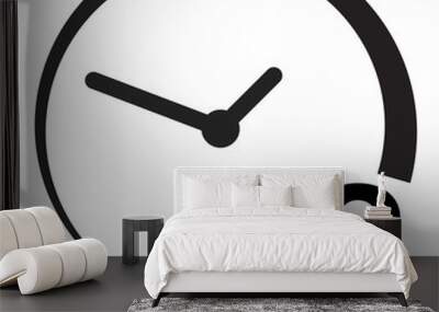 48 hours on white background. flat style. 48 hours sign. simple pictogram for your web site design, logo, app, UI. 48 hours symbol. turn around time icon with circular arrow. Wall mural