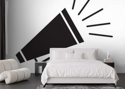 bullhorn symbol Wall mural