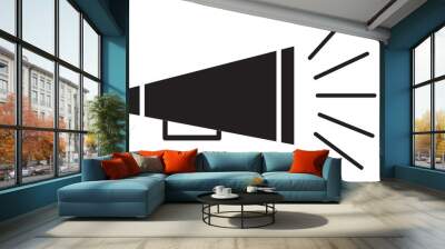 bullhorn symbol Wall mural