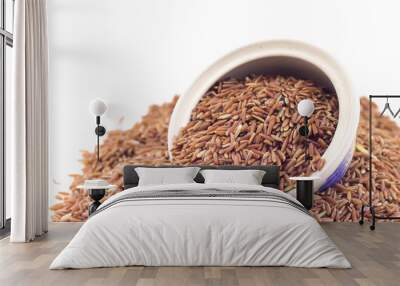 pile of brown rice Wall mural