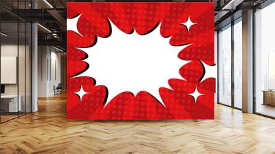 Pop art comic background, templat design lightning illustration.speed line background.sunburst background. Wall mural