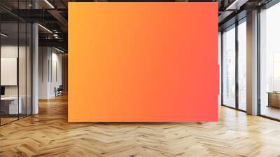 Orange gradient simple blurred background vector illustration. Wall mural