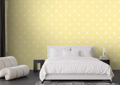 Yellow light background with stars print vector illustration. Wall mural