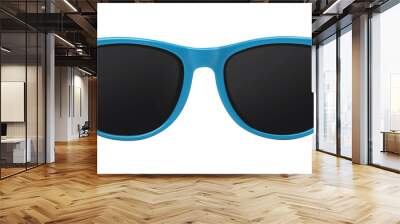 blue sunglasses Wall mural