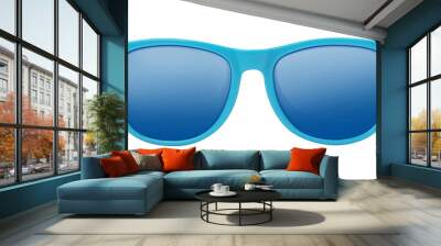 blue sunglasses Wall mural