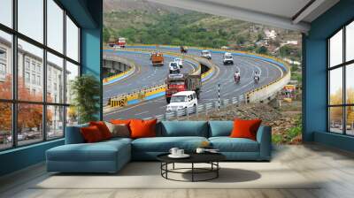 highway curves Wall mural