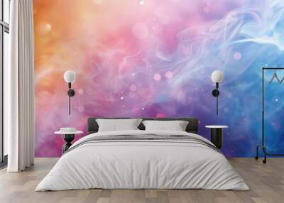 Color mist abstract background, dreamlike air Wall mural