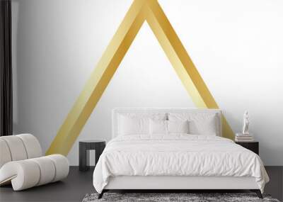 gold triangle png transparent Wall mural