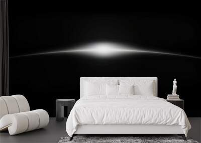 light beam on black background Wall mural