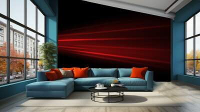 red motion technology abstract background Wall mural