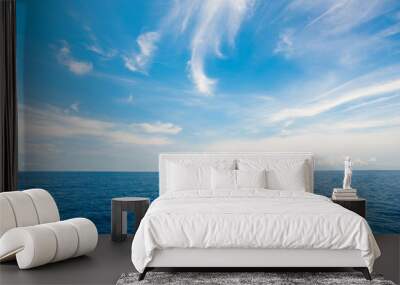 Perfect beautiful seascape sky with cloud Wall mural