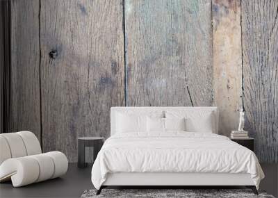 Vintage old wood texture Wall mural