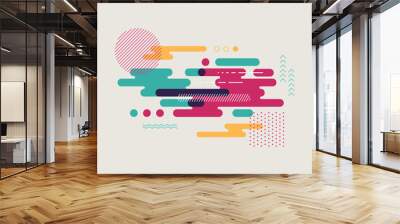 Abstract geometric modern background vector illustration Wall mural